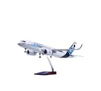 RIVPAHGQ Modèle Réduit Avion Modèle d'avion Civil Miniature De 47 Cm Échelle 1:80 for Airbus A320neo, Prototype en Alliage, for Adultes Kit Maquette Avion Échelle(with Light)