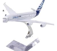 RIVPAHGQ Modèle Réduit Avion Modèle d'avion De Ligne Civil De Simulation 1/400 14 Cm Prototype for Airbus A380, Répliques D'avions À L'échelle Kit Maquette Avion Échelle