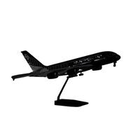 RIVPAHGQ Modèle Réduit Avion Modèle d'avion Moulé sous Pression À L'échelle 45 Cm 1:160 Air New Zealand for Airbus A380, Réplique Décorative Kit Maquette Avion Échelle(with Light)