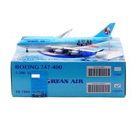 RIVPAHGQ Modèle Réduit Avion Modèles D'avions De 35 Cm À L'échelle 1/200 for Korean Air, for Boeing B747-400 HL7488, Expositions Aéronautiques Kit Maquette Avion Échelle(Flap)