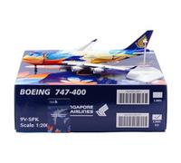 RIVPAHGQ Modèle Réduit Avion Modèles D'avions De 35 Cm À L'échelle 1/200 for Singapore Airlines B747-400 9V-SPK, Expositions Aéronautiques Kit Maquette Avion Échelle(Flap)