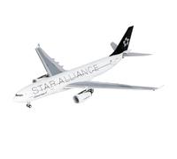 RIVPAHGQ Modèle Réduit Avion Réplique d'avion À L'échelle 1/400 for EgyptAir A330-200 SU-GCK Star Alliance, Pièce D'exposition Aéronautique Kit Maquette Avion Échelle