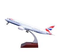 RIVPAHGQ Modèle Réduit Avion Réplique d'avion Civil À L'échelle 1/400, 18 Cm, for British Airways, for Boeing 787, Modèle Réduit d'avion Kit Maquette Avion Échelle