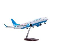 RIVPAHGQ Modèle Réduit Avion Réplique d'avion Civil for Victory Airlines 737, Échelle 1/85, 47 Cm, Modèle Réduit for Exposition Aéronautique Kit Maquette Avion Échelle(NO Light)