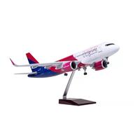 RIVPAHGQ Modèle Réduit Avion Réplique d'avion Civil for Wizz Air A320neo, Échelle 1/80, 47 Cm, for Exposition Aéronautique Kit Maquette Avion Échelle(NO Light)