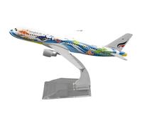 RIVPAHGQ Modèle Réduit Avion Réplique d'avion en Métal De 16 Cm, Échelle 1:400, Thai Bangkok A320 pour Airbus Maquette d'avion Moulée sous Pression Kit Maquette Avion Échelle
