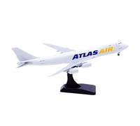 RIVPAHGQ Modèle Réduit Avion Réplique d'avion Miniature Moulé sous Pression, 19 Cm, for Atlas Air for Boeing B747-8F N859GT, Échelle 1:400 Kit Maquette Avion Échelle