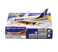 RIVPAHGQ Modèle Réduit Avion Répliques d'avion De Collection 19 Cm À L'échelle 1/400 pour Atlas Air B747-8F N860GT Maquette d'avion Moulée sous Pression Kit Maquette Avion Échelle(Regular)