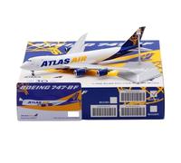 RIVPAHGQ Modèle Réduit Avion Répliques d'avion De Collection 19 Cm À L'échelle 1/400 pour Atlas Air B747-8F N860GT Maquette d'avion Moulée sous Pression Kit Maquette Avion Échelle(Flap)