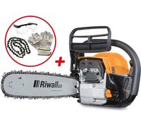 RIWALL PRO Tronçonneuse à essence RPCS 5140 SET