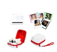 Rixavleo Ensemble d'accessoires pour appareil photo Polaroid Go, cache-objectif magnétique, cadre photo à 5 aimants + étui de protection rigide en EVA résistant à la poussière et aux chocs pour