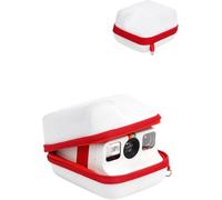 Rixavleo Sac de rangement / étui de protection pour appareil photo Polaroid Go, étui rigide avec dragonne, protection complète, matériau EVA de qualité supérieure (blanc)