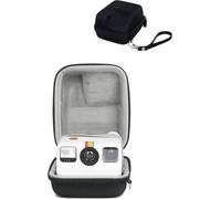 Rixavleo Sac de rangement / étui de protection pour appareil photo Polaroid Go, étui rigide pour appareil photo avec dragonne, protection complète, matériau EVA de qualité supérieure, noir, Simple et