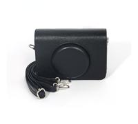 Rixavleo Solid - Sac pour appareil photo Kodak Instamatic C210R - Housse de protection antichoc avec bandoulière réglable, ajustement parfait pour appareil photo Polaroid C210R (noir)