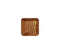 RIXERKOC 6 Pièces Bracelet Or Femme Lot 14K Or Plaqué Délicat Réglable Acier Inoxydable Bracelets Figaro Herringbone Chaîne Doré Bijoux Cadeaux pour Femme Fille