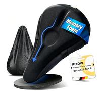 RIXOW Housse de Selle de Vélo, Couvre Selle Velo avec Protege Pluie Velo, Coussin Velo pour Hommes et Femmes, Mémoire de Forme Confortable, 29x19.5cm pour VTT, Vélo de Route, E-Bike