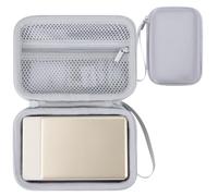 RIYADAone Étui de Protection Dur pour Liene Pearl N200 Pro Imprimante Photo Portable Mini à Sublimation Thermique (Gris)