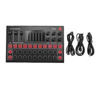 RIYAN Carte son M9 avec lumières colorées compatible avec le chant en direct multi-plateformes