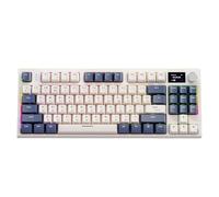 RIYAN K86 Clavier mécanique russe trimode RVB remplaçable à chaud Clavier russe sans Bluetooth Clavier de russe, C facile à installer et à utiliser