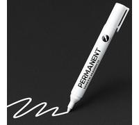 RiyaNed Marqueur blanc,marqueur blanc permanent,Imperméable et à séchage rapide, largeur de trait 2 mm, convient pour la pierre, le bois, le verre, la céramique, la toile, les pneus et les textiles.