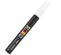 RiyaNed marqueur blanc stylo blanc indelebile Marqueur permanent de 3,0 mm pour verre, bois, céramique, toile, pneus, métal, Pâques et Noël.