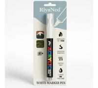 RiyaNed Marqueur pour meubles, blanc 1.0-6.0mm, 1 stylo