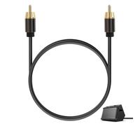 Riybyds 1M Câble Audio RCA, Câble Coaxial Numérique, Transmission Audio Numérique S/PDIF, Compatible avec Récepteurs AV, Subwoofers, TV, Systèmes HiFi, Lecteurs DVD et Autres Appareils
