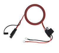 Riybyds 3.1Amp Chargeur USB Moto, Chargeur Telephone Moto, Adaptateur SAE vers USB avec Câble de Terminal à Anneau, Compatible Téléphones, GPS et Caméras de Sport, Capuchon Étanche, Entrée 12-24V