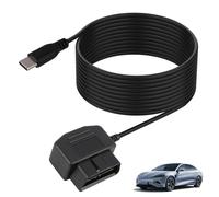 Riybyds 3.5M CâBle D’alimentation pour Caméra, Tableau de Bord Type C, Adaptateur de Charge Hardwire avec Bouton de ContrôLe pour Surveillance 24 Heures pour dvr et Gps
