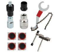 Riybyds 5 Pièces Outils de Réparation pour Vélo, Manivelle, Démonte Chaîne, Kit d'installation de Vélo Outil de Réparation, Extracteur de Boîtier de Pédalier, Extracteur de Cassette de Roue Libre
