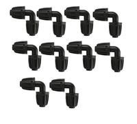Riybyds Connecteurs en Coude L pour Tuyau d'Arrosage 13 mm (1/2"), Lot de 10 Pièces, Joint Universel pour Système d'Irrigation Goutte à Goutte, Installation Facile,pour Jardin et Agriculture (A 2)
