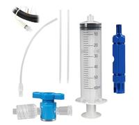 Riybyds Kit de Réparation de Pneus Tubeless pour Vélo, Seringue de 60ml avec Outil de Retrait de Valve Presta, Injecteur de Mastic, Compatible pour Valves Schrader et Presta, pour Cyclisme et VTT