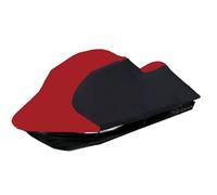 RIYIFER Housse pour Jet Ski, Impermable 210D Remorque Housse de Bateau Fabriqué en Tissu Oxford pour Seadoo Yamaha Kawasaki Honda Polaris,Black + Red,3.0 * 1.8M
