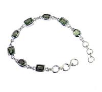 RIYO Peridot Gravé Bijoux Argent Wrap Bracelet l 7.5in sbraper-58006
