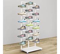 RIYUE_SHENGHENG Étagère Métallique pour Chaussures，présentoir À Chaussures pour Boutique Présentoir pour Chaussures De Basket，étagère Double Face pour Îlot，présentoir pour Placard Couloir Entrée