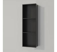 RIYUE_SHENGHENG Niche de Douche en Acier Inoxydable, Étagère de Douche Encastrée Rangement pour Articles de Toilette Niche Murale À Trois Niveaux, sans Carrelage Niche de Rangement Moderne pour Savon