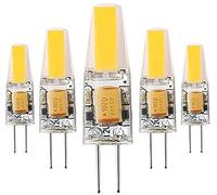 Riyueyi Ampoule LED G4 AC/DC 12V Blanc Froid 6000K, 3W Ampoule LED bi-Broches G4 20W équivalent halogène 200LM CRI 80+, sans Scintillement, Dimmable, Paquet de 5,Daylight White 6000k,3W