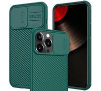 Riyueyi Étui avec Couvercle de caméra Coulissant pour Iphone 13 Mini/13/13 Pro/13 Pro Max Étui de Protection CamShield élégant et élégant,Vert,for 13 Mini