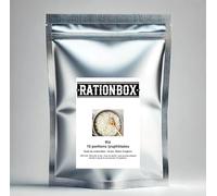 Riz - 10 portions lyophilisées - Durée de conservation : 25 ans - Ration d'urgence