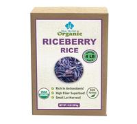 Riz de riz bio - Riz au jasmin noir thaïlandais violet - Certifié USDA - Fraîcheur de qualité supérieure - Récolte directe de notre ferme à votre table - 1,8 kg