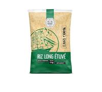 RIZ DU MONDE - Riz Long Étuvé Indica Savoureux, Grain Léger et Parfait pour Tous Vos Plats, 5 kg - Lot de 1