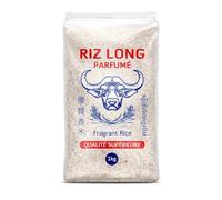 RIZ DU MONDE Riz Long Parfumé Qualité Supérieure 1kg - Grains Tendres et Parfum Subtil - Lot de 4
