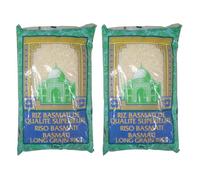 Riz Long Basmati de qualité supérieure - Marque Pigino - Sac de 5KG 2 sacs de 5KG