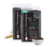 Riz noir complet italien 2 kg - Sans gluten, riche en fibres et antioxydants - Arôme naturel de pain - Cultivé dans le Piémont - Idéal pour les risottos et les plats gastronomiques | 13 di Ilaria