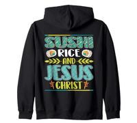 Riz Sushi ET Jesus Christ Sweat à Capuche