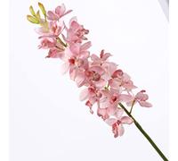 RIZFA 2 Bouquets De Fleurs Artificielles Orchidée D'Asie De l'est, Fleur Artificielle D'orchidée en Soie, Fleur Décorative Florale Real Touch Home,Rose