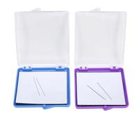 RIZGHWOY 2 Pièces Étui de Rangement pour Épingles à Épingles à Coudre Magnétiques Outils Auxiliaires de Bricolage Multifonctionnels en Plastique avec Disque Magnétique Intégré pour un