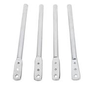 RIZGHWOY 4pcs 3 Trous Fil Bender en Acier High Tensile Fil Tool ou Outil de Torsion de Fil Lourd pour Fil de Clôture avec 3 Trous de Diamètre Différents pour les Clips et Liens de