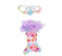 RIZGHWOY 6,7 Pouces de Poupée Désinituation de la Queue de Poisson, Une Belle Robe élégante pour Les Filles de 3 à 14 Ans, Adaptées aux Poupées de 17 Cm, Accessoires avec Casque