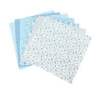 RIZGHWOY 7 Motif Floral Coton Cotton Craft Couleur élégante et Motif de Fleurs Couture de Bricolage, 7pcs pour la Couture de Couvercle de Coussin de Portefeuille de Coussin de Bricolage (50 * 50 cm)